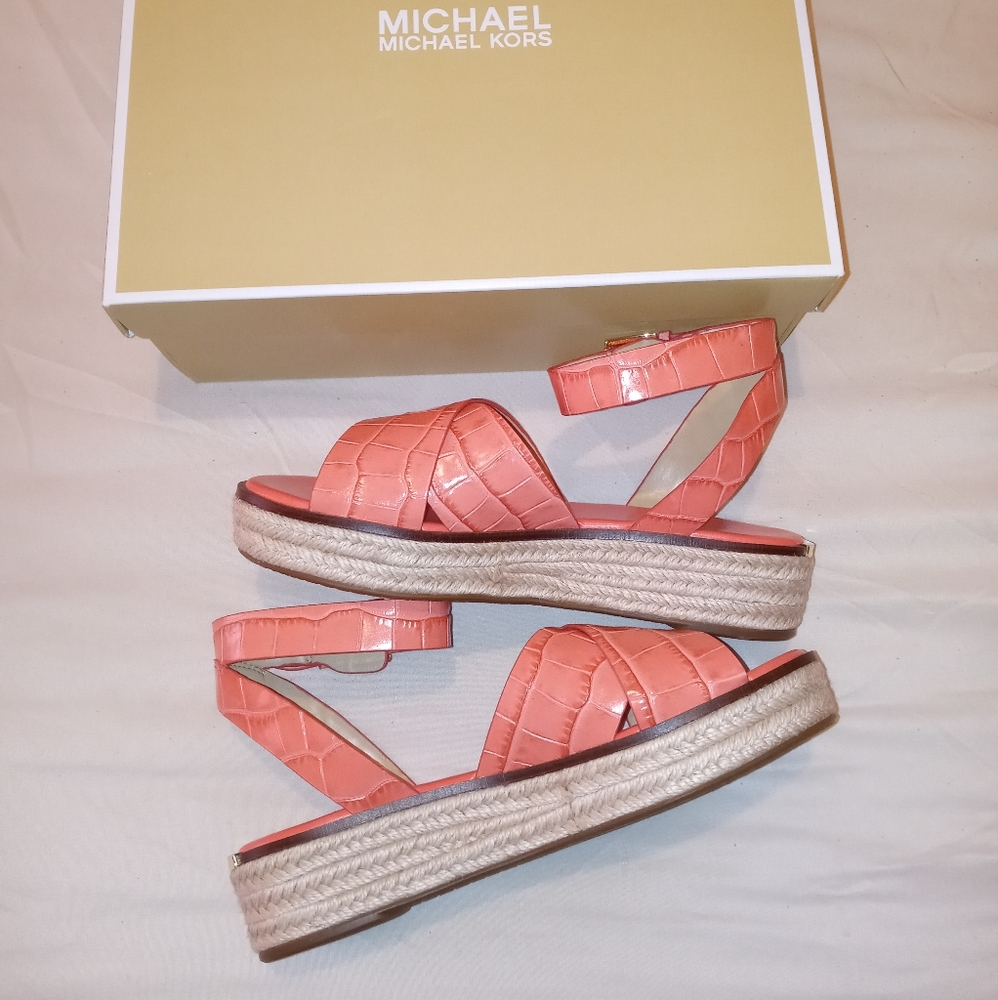 Michael Kors Abbott Leather Sandals - Picture 3 of 9